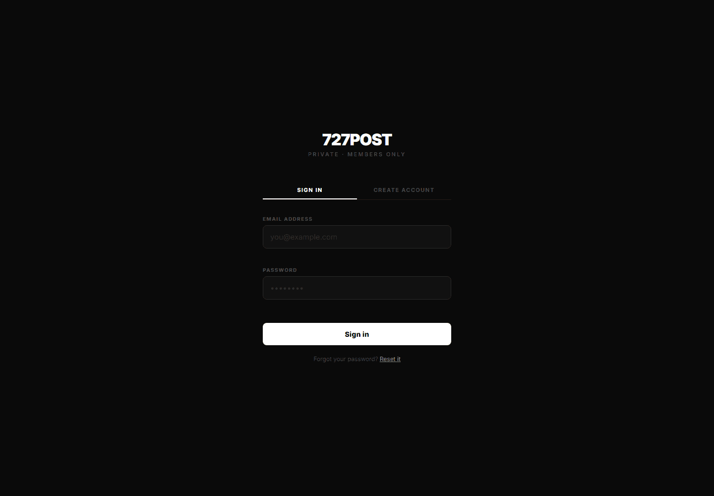 727Post.com website preview